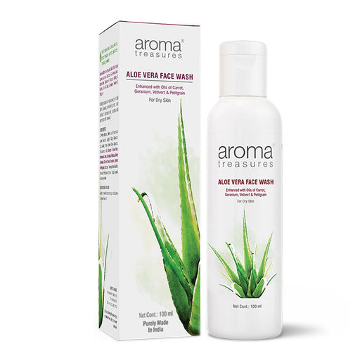 Aroma Treasures Aloe Vera Face Wash (All Skin Type)- 100ml - Local Option