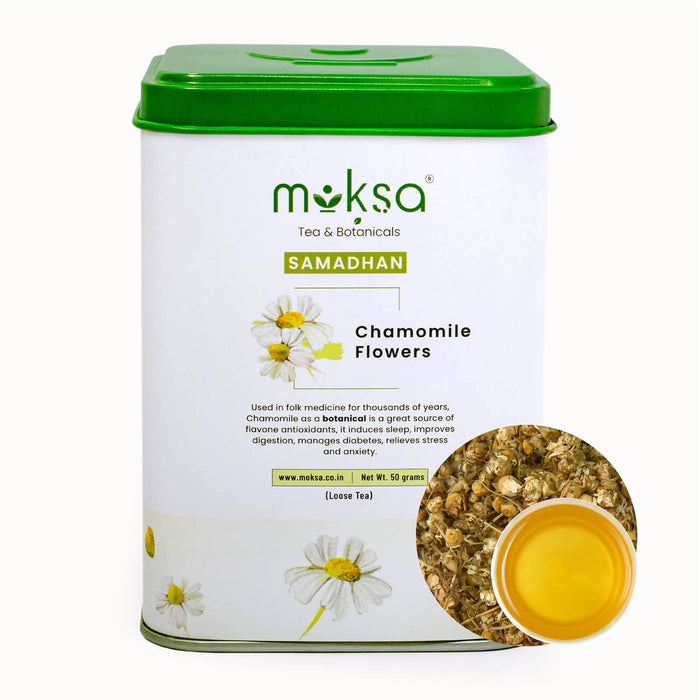 Moksa - Chamomile Tea | Chamomile Flowers | Tea Bags Pack of 15 | 30g