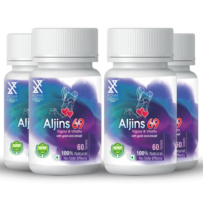 Aljins 69 Tablets | Improve Strength Immunity Energy Stamina booster and Overall Health for Men Ayurvedic 60 Tablet | Xovak Pharmtech