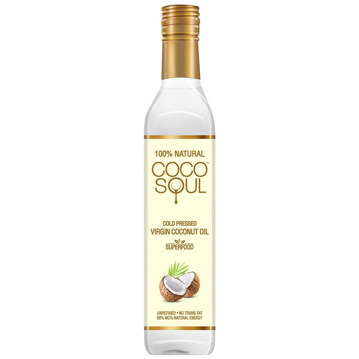 Coco Soul Cold Pressed Natural Virgin Coconut Oil, From the makers of Parachute, 500 ml