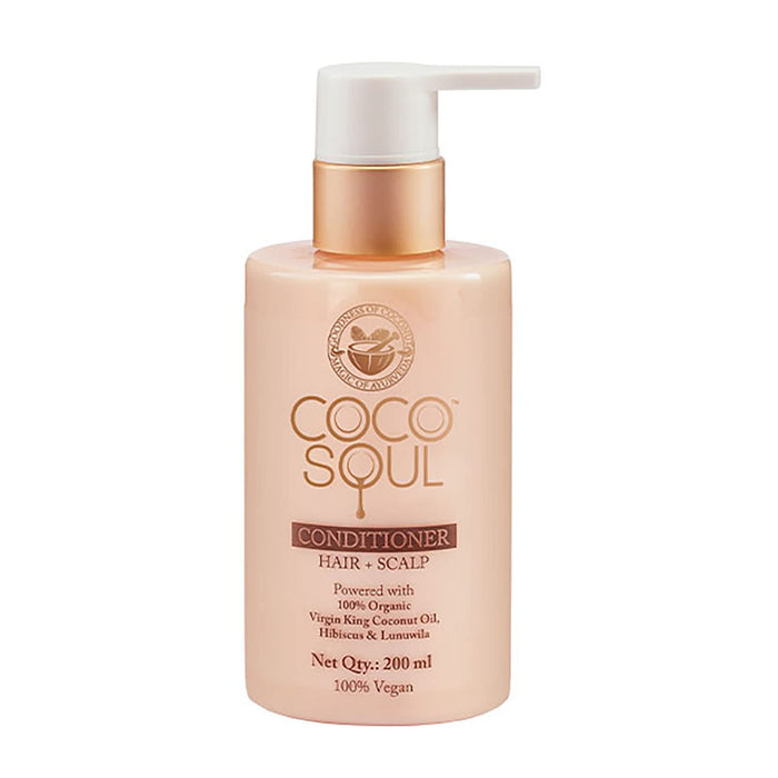Coco Soul Conditioner - Hair + Scalp | With Coconut & Ayurveda | Paraben & Sulphate Free | 200ml