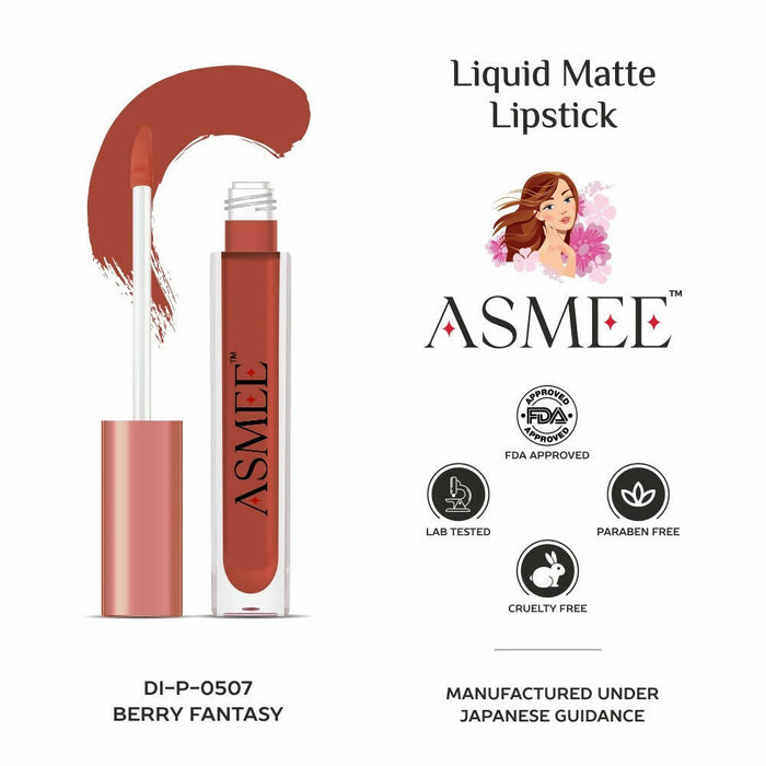 Asmee Liquid Matte lipstick-Berry Fantasy