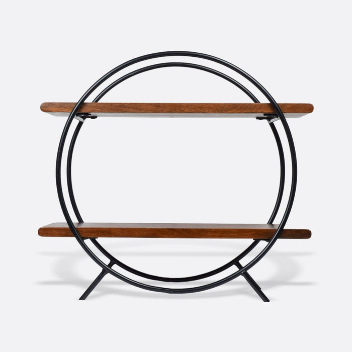 Circular Organizer with Black Frame from Mahogany Collection