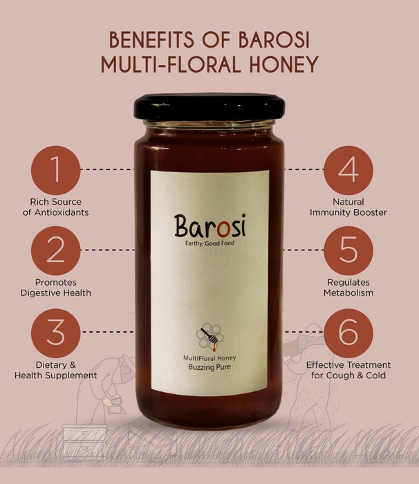 Combo of 2 of Multifloral Honey 500 gm - Local Option