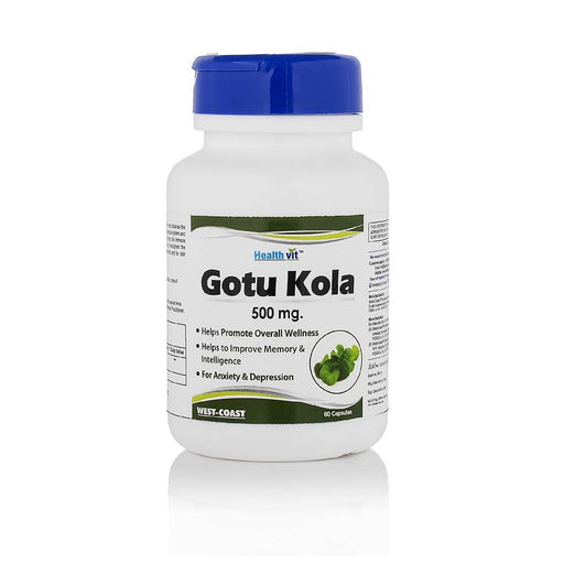Healthvit Gotu Kola Leaf Extract - 500mg 60 Capsules - Local Option