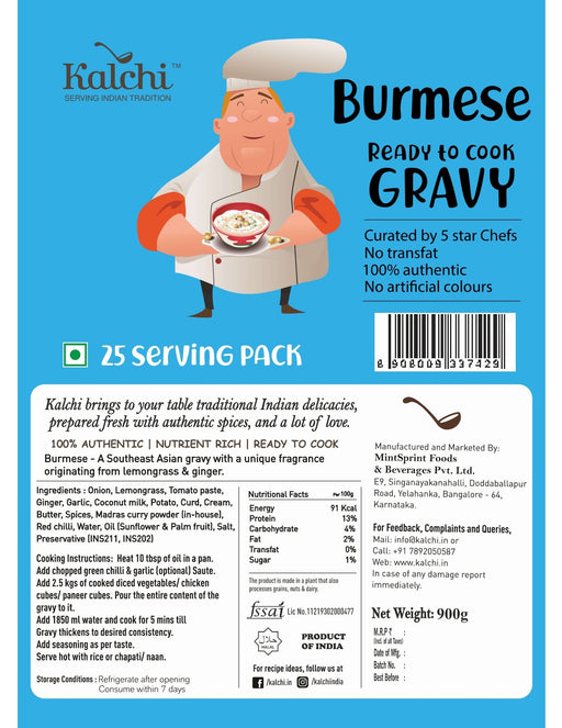 Burmese Gravy (900 gm) - Local Option