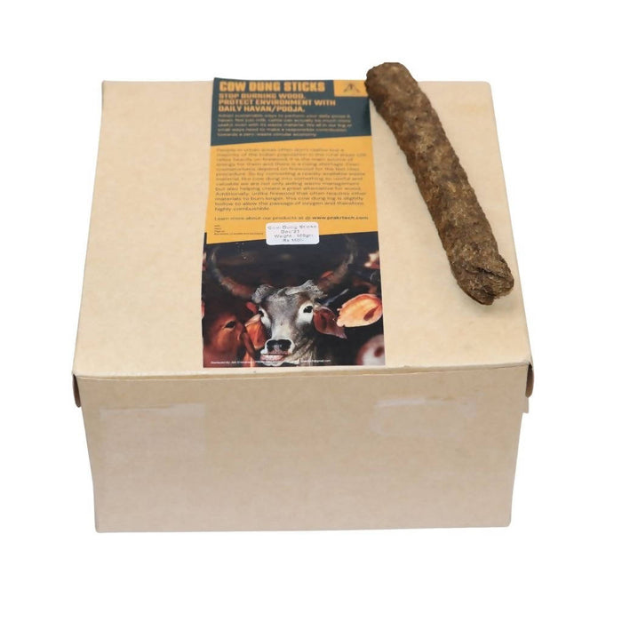 Cow Dung Sticks (500 gm) |"Prakratech Cow Dung Sticks to be used as Samidha for Pooja/puja, Havan on Inauguration, Wedding and as Mosquito Repellent (500 GM - Approx. 20 pieces) "
