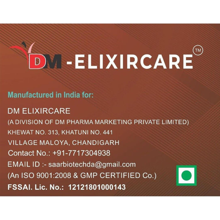 DM ElixirCare Vegan Calcium + Vitamin D3 Supplements for Immunity, Stronger Bones & Muscles -made with advanced formulation (30 Tablets) - Local Option