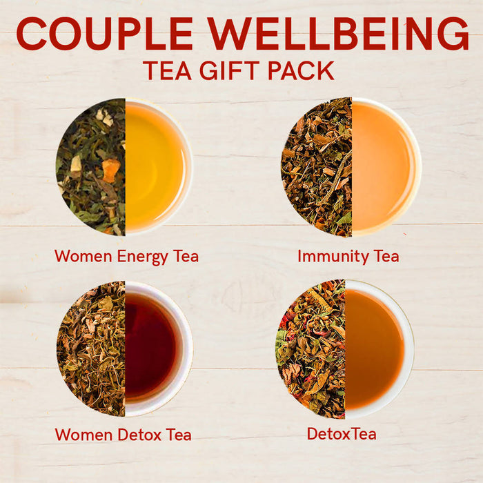 Couple Wellbeing Gift Box - Tea Gift Set (16 Teabags)