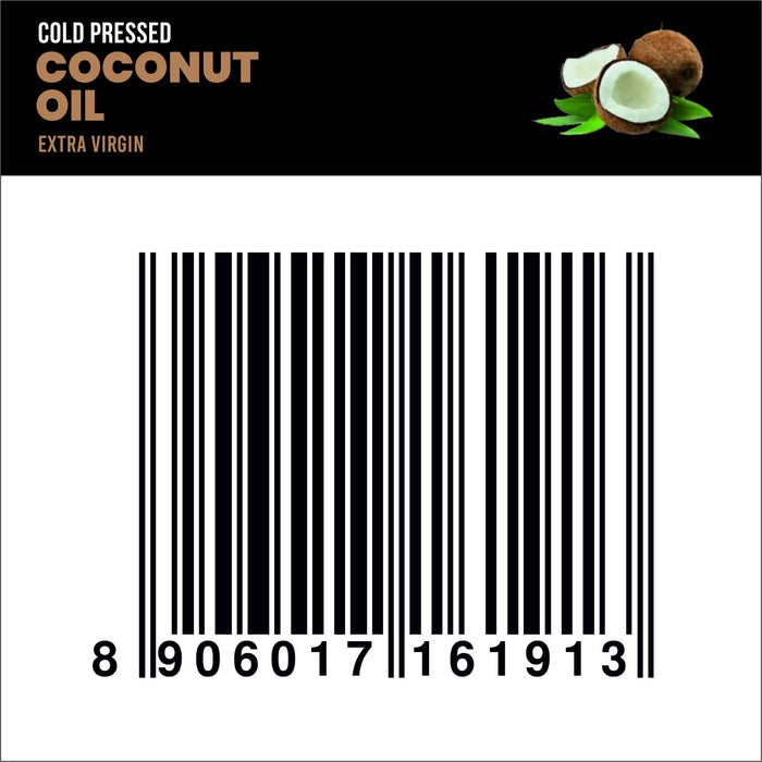 Extra Virgin Cold Pressed Coconut Oil 120ML, Barcode
