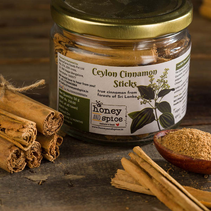 Honey and Spice Ceylon Cinnamon Sticks