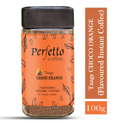 PERFETTO CHOCO ORANGE FLAVOURED INSTANT COFFEE 100G JAR - Local Option