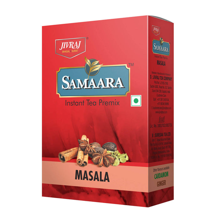 Jivraj Samaara Instant Tea Premix | Three Flavour Tea | Instant Tea | Masala Tea Premix | Ginger Tea Premix | Cardamom Tea Premix | 100% Natural