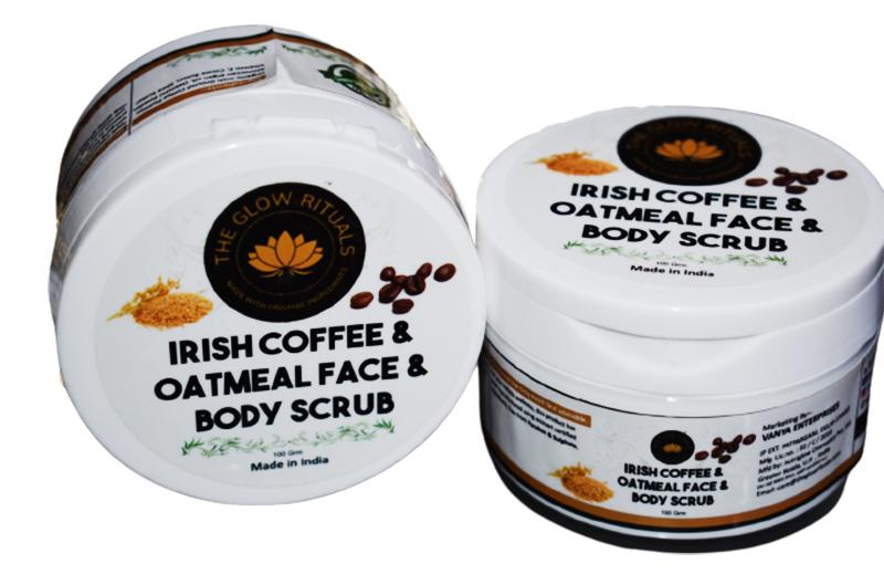 the glow rituals irish cofee & oatmal face & body scrub - Local Option