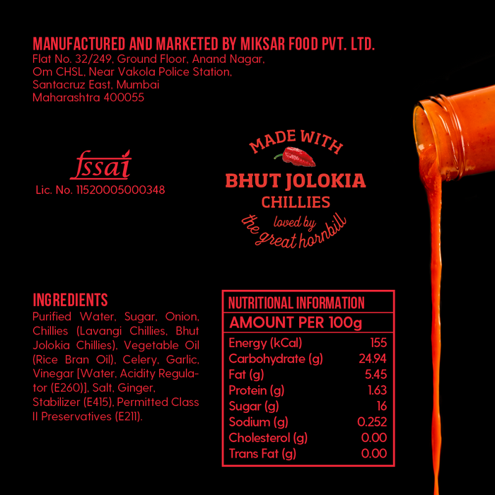 Naagin Indian Hot Sauce HOT SAUCE - Smoky Bhoot (230 gm)