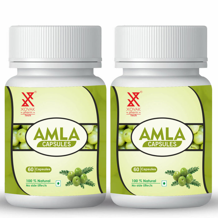 Amla Capsules | Best Natural Vitamin C for Immunity, Optimum Digestion | Xovak Pharmtech