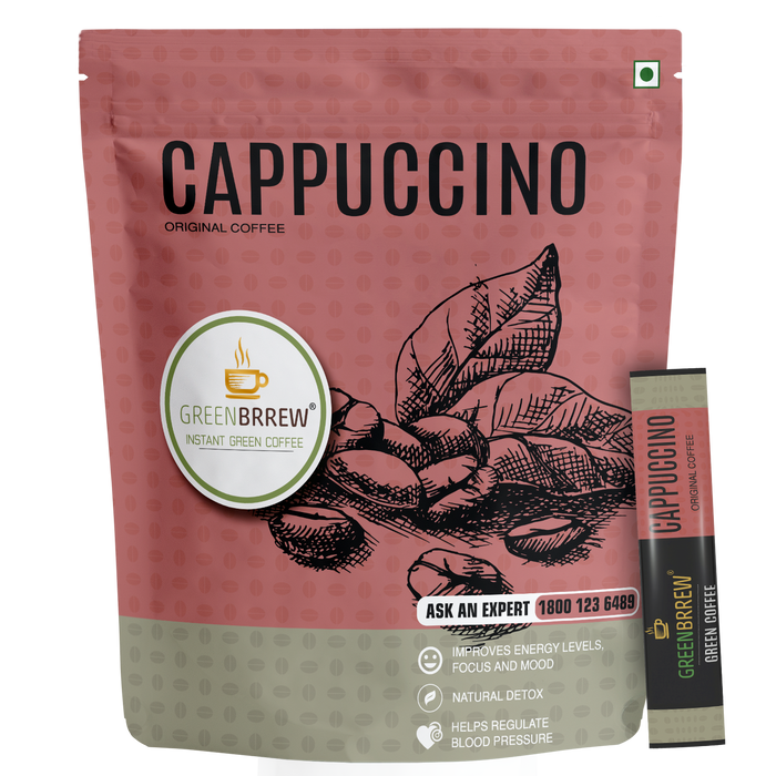 Instant Green Coffee (Cappuccino, 20 Sachets)