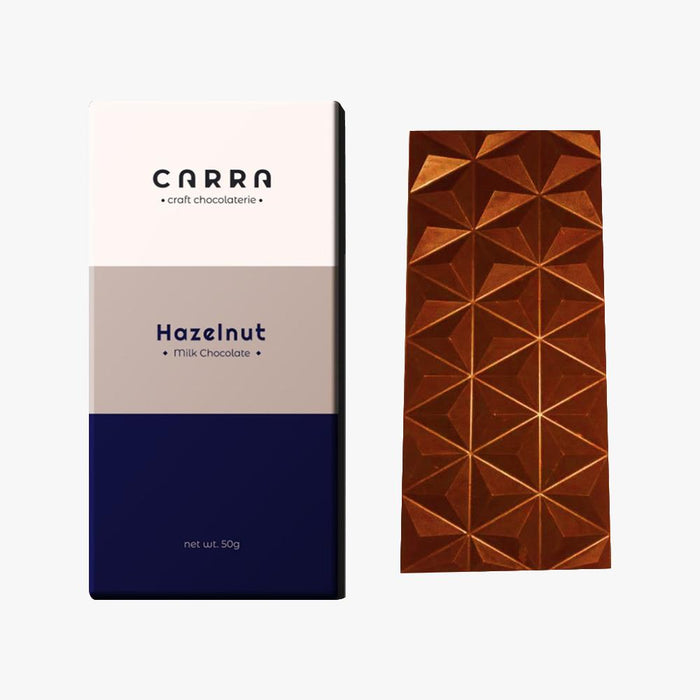 Hazelnut <br/> <br/> 50g Bar <br/> Milk Chocolate - Pack of 2 - Local Option