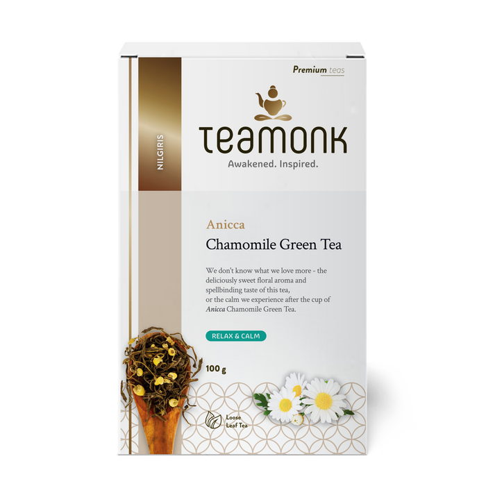 Teamonk Anicca Chamomile Green Tea, 100 Gram