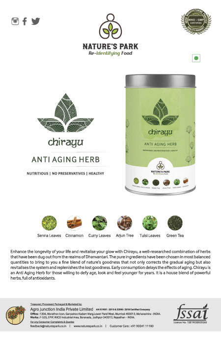 Chirayu- Anti-aging Herb Health & Wellness Can(100 g)