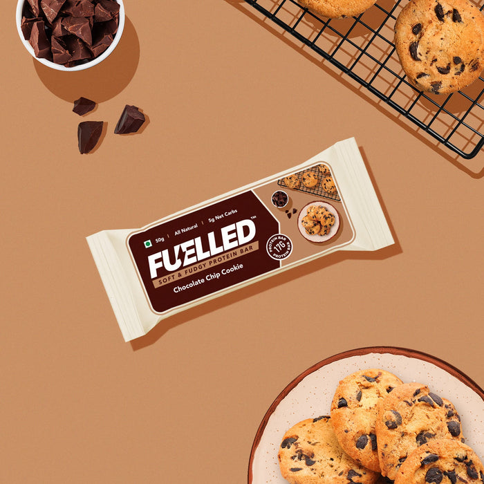 Fuelled Nutrition - Chocolate Chip Cookie Protein Bar (Pack of 12)