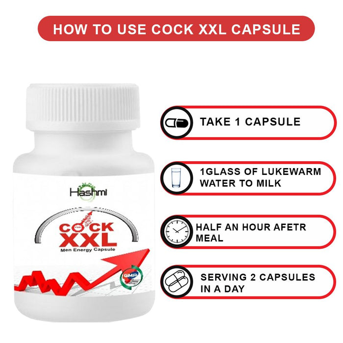 Hashmi Cock Xxl Capsule | Sexual Power Capsule For Man Long Time | Sexual Stamina & Erection Supplements