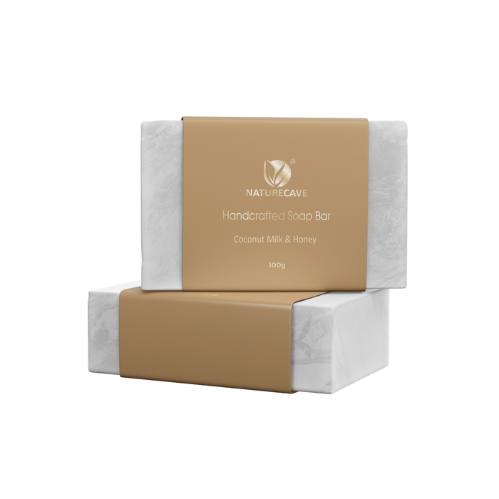 Naturecave Handmade Coconut Milk and Honey Soap Pack of 2