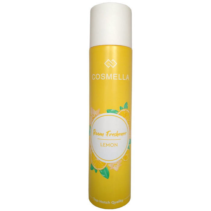 Cosmella Air Freshener Lemon and Rose for Room, Home, office, Party Hall, 310ml Each, Pack of 2