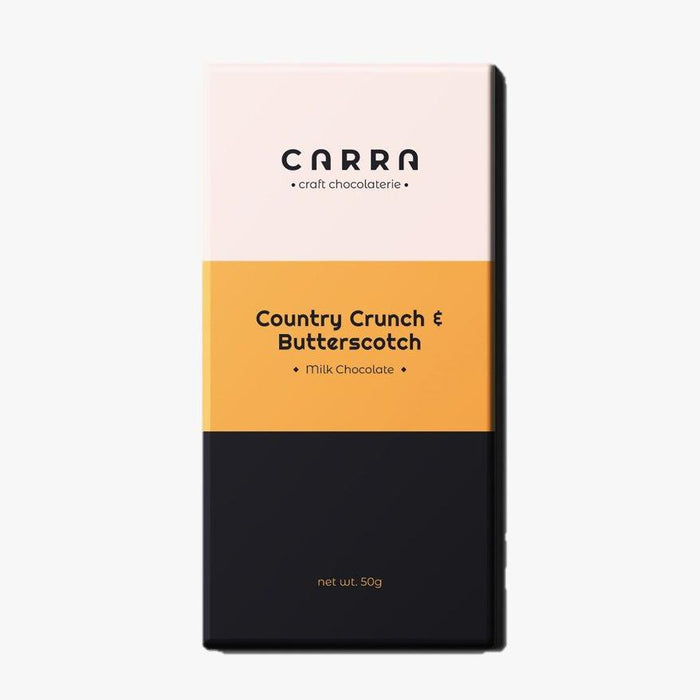 Country Crunch <br/> & Butterscotch  <br/> 50g Bar <br/> Milk Chocolate - Pack of 2 - Local Option