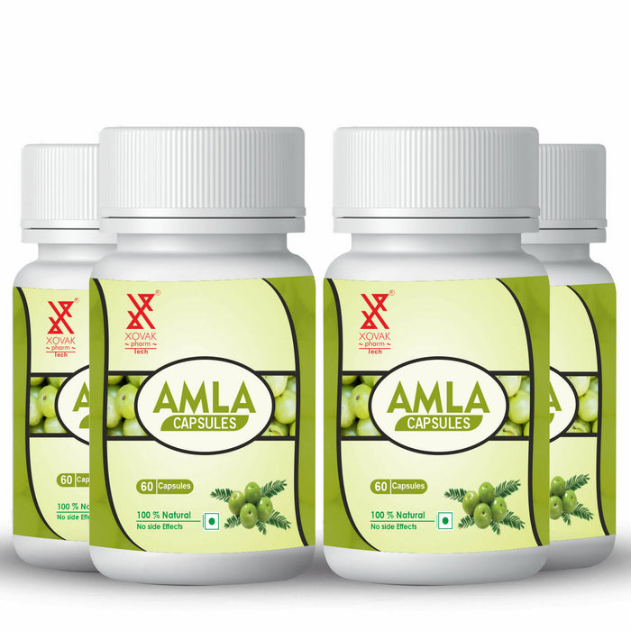 Amla Capsules | Best Natural Vitamin C for Immunity, Optimum Digestion | Xovak Pharmtech