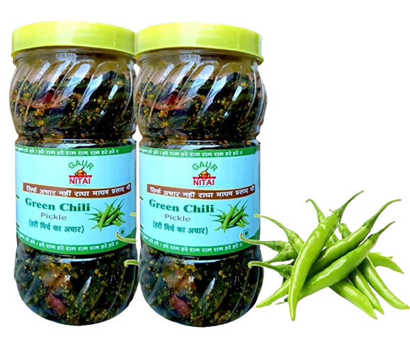 Gaur Nitai Hari Mirch Achar Green Chili Pickle