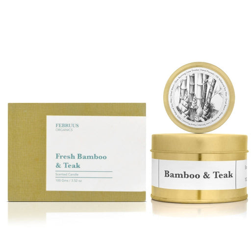 FRESH BAMBOO AND TEAK SCENTED CANDLE - Local Option