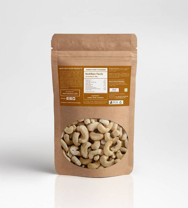 Nutsy Box Raw Jumbo Cashews (100% Natural)