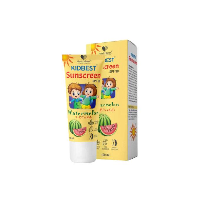 HealthBest Kidbest Sunscreen for 3-13 Years Kids | Each 100ml