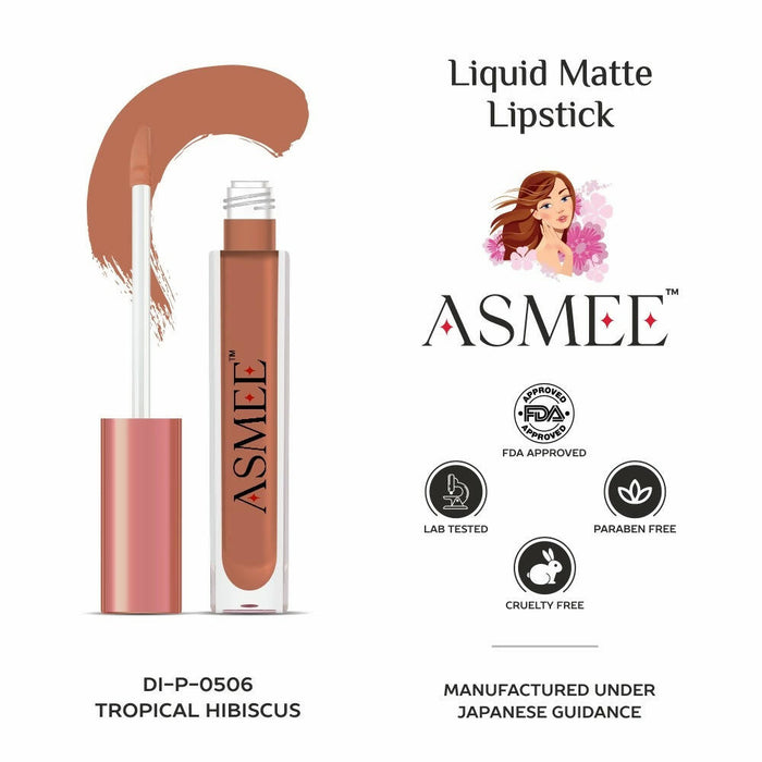 Asmee Liquid Matte lipstick-Tropical Hibiscus