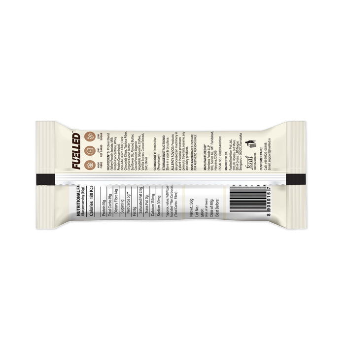 Fuelled Nutrition - Espresso Brownie Protein Bar (Pack of 6)