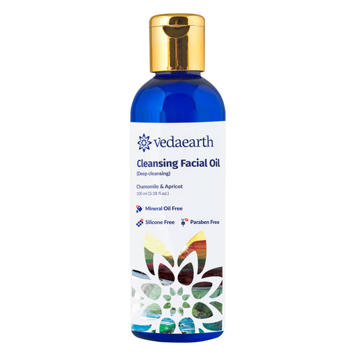 Cleansing Facial Oil with Apricot & Chamomile, 100ml, Ideal for deep cleansing, makeup removal - Local Option