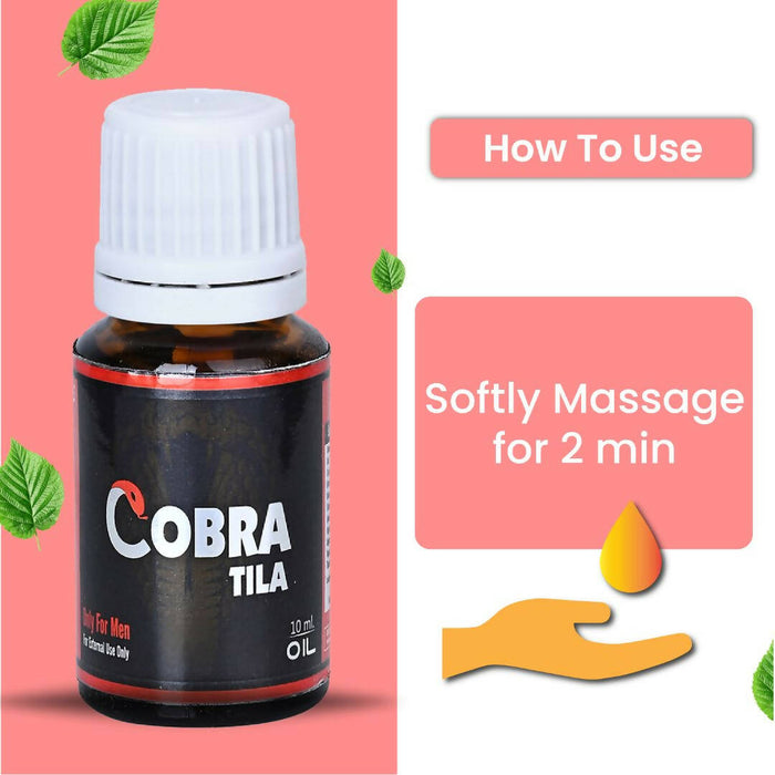 Cipzer Cobra Tila Oil: Natural Solution for Penis Growth and Enhancement लिंग का आकार बढ़ाने वाला तेल 10ML