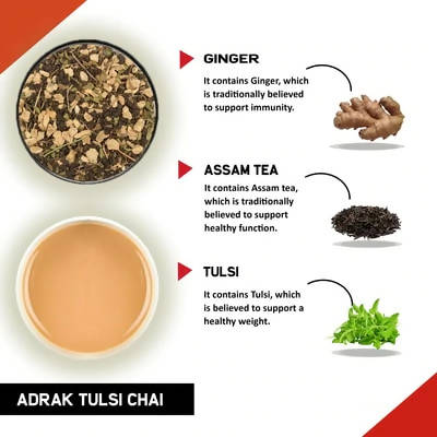 Adrak Tulsi Chai - Premium Adrak Chai with Tulsi for Immunity