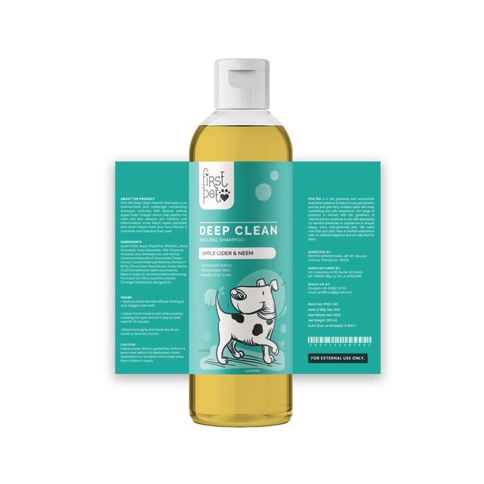 First Pet Deep Clean Natural Shampoo