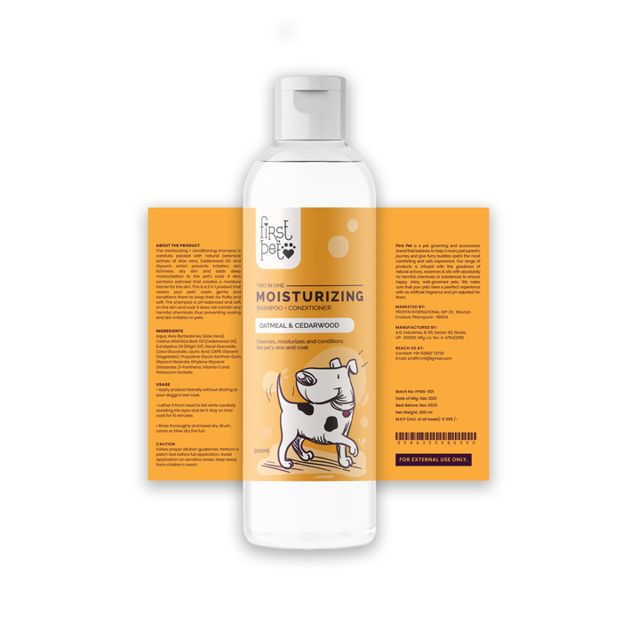 First Pet Moisturizing Shampoo & Conditioner 2 in 1