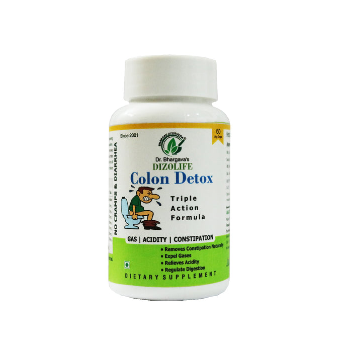 Dr. Bhargav’s – Colon Detox |Best Smooth laxative Capsule | Relieves constipation NAturally | Smooth Evacuation with No Cramps No Diarrhea |Triple action formula -Acidity, Gas , Constipation | Expels Gases NAturally | Reduces girth of abdomen& Lumbar| wei
