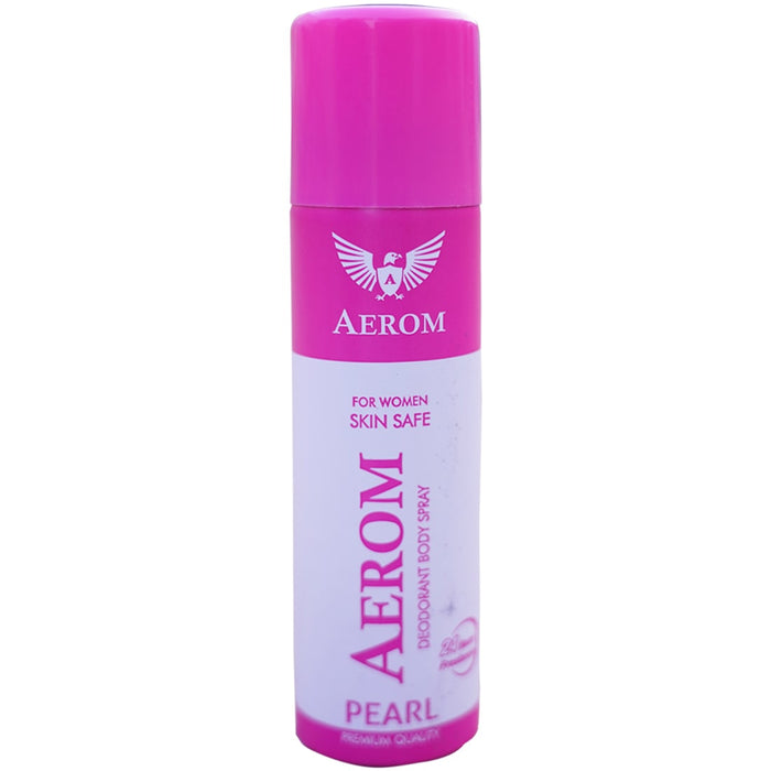 Aerom Pearl and Pearl Deodorant Body Spray For Men and Women, 300 ml (Pack of 2)