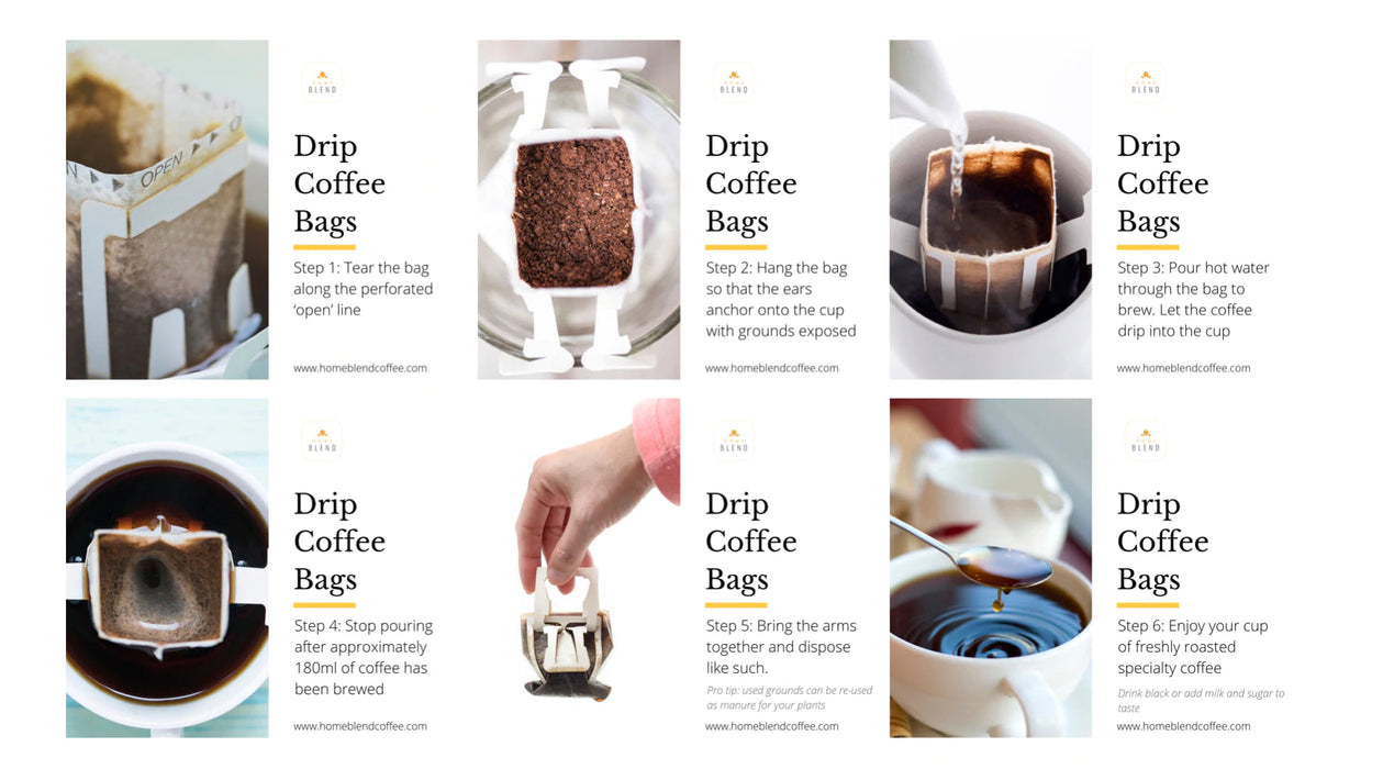 Gift Box | Drip Coffee Bags | Mandheling | Medium Roast | Box of 30