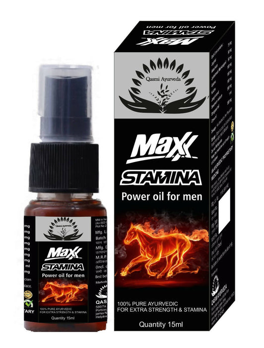 Maxx Stamina Oil 15 ML Qasmi Ayurveda
