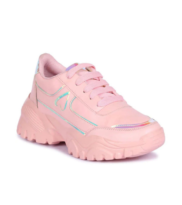 Women Fashion Sandal, Comfortable and Stylish Wedges  Girls Pink Sneaker Shoe Art 1015 by Ecomkart