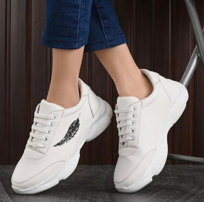 Women Fashion Sandal, Comfortable and Stylish Wedges  Girls  White Baby Sneaker Shoe Art 220 by Ecomkart
