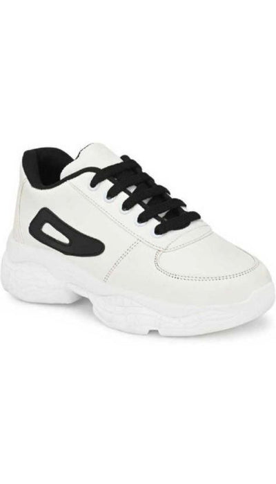 Women Fashion Sandal, Comfortable and Stylish Wedges  Girls White Black Mx Sneaker Shoe Art 011 by Ecomkart