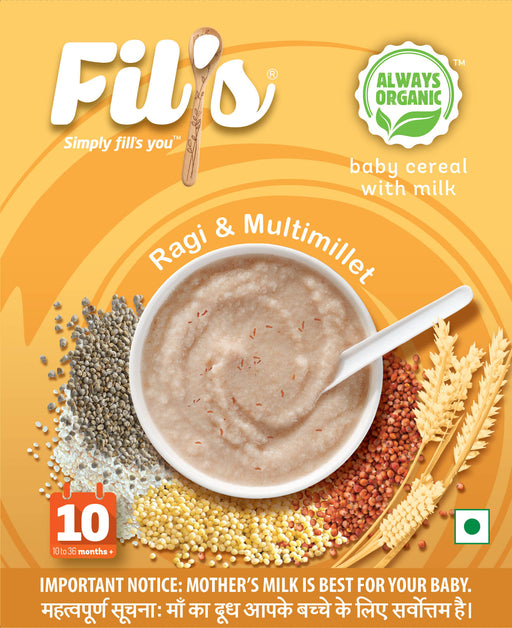 Fil's Organic Baby Cereal With Ragi & Multimillet - Local Option