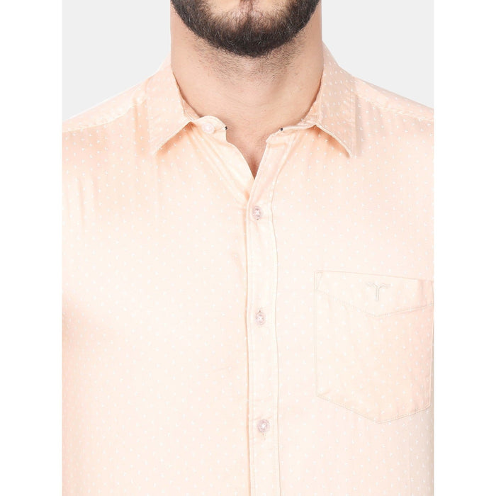 Men Light Orange Microprint Shirt Shirts 779.00